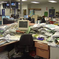 Cluttered Desk image